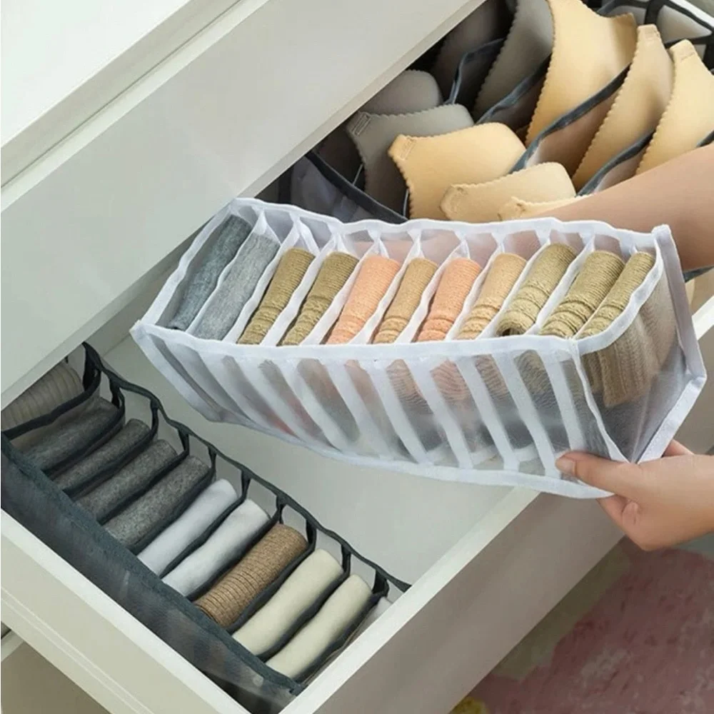 Multi-grid Storage Box, Modern Foldable Clothes Storage Box For Home - Large